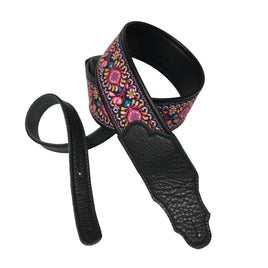 Franklin Strap Retro Folk Deluxe Guitar Strap - Pink