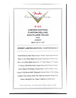 
              Fender Custom Shop 1965 Telecaster AAA Flame Maple NOS - Amber (New)
            