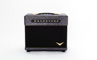
              Magnatone Baby M-80 12-watt 1 x 10-inch Tube Combo Amplifier - Purple Python Tolex (New)
            