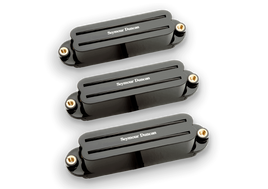 Seymour Duncan Hot Rails Strat Single Coil Sized Humbucker 3-piece Pickup Set - Black