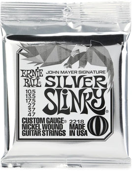 Ernie Ball John Mayer Signature Silver Slinky Electric Guitar Strings - .0105-.047