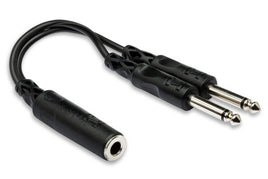 Hosa Y Cable 1/4 in TSF to Dual 1/4 in TS (YPP-106)