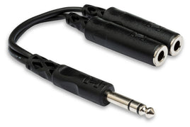 Hosa Y Cable 1/4 in TRS to Dual 1/4 in TRSF (YPP-118)