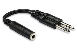 Hosa Y Cable 1/4 in TRSF to Dual 1/4 in TRS (YPP-308)