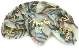 Fender 351 Premium Guitar Picks - Extra Heavy Abalone (12-pack)