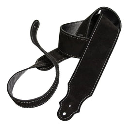 Franklin Strap Purist Suede Guitar Strap - Black