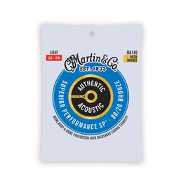 Martin Authentic Acoustic SP® Guitar Strings 80/20 Bronze 12-54 MA140