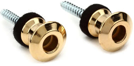 Dunlop Straplok Dual Design Strap Button Set - Gold