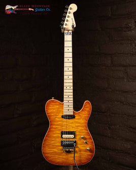Charvel Custom Shop Style 2 HS Floyd Rose 84 Flame Maple Top - Amber Lager Burst (New)