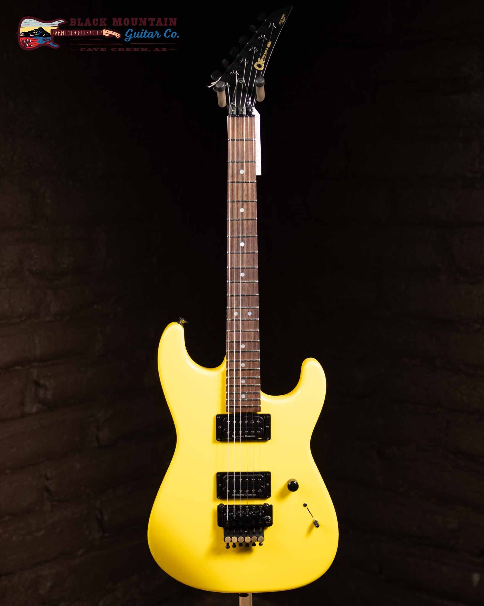 Charvel Custom Shop San Dimas - Graffiti Yellow (New)| Black
