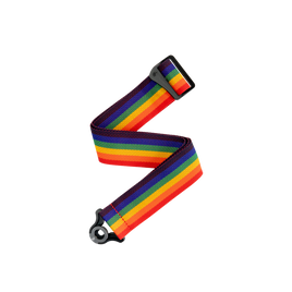 D'Addario Auto Locking Polypro Strap - Rainbow