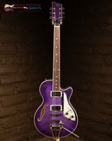 
              Duesenberg Starplayer TV Semi-hollowbody Electric Guitar - Galaxy Burst Purple (New)
            
