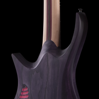 
              OD Guitars Minerva 7 String - Maple Burl, Matte Pink and Purple
            