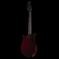 
              Sanez Guitars Ogive - Translucent Red Acrylic with Layer of Gold Leaf Underneath/Candy Red, Vermillion Polyurethane
            