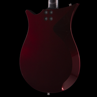 
              Sanez Guitars Ogive - Translucent Red Acrylic with Layer of Gold Leaf Underneath/Candy Red, Vermillion Polyurethane
            