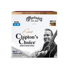 Martin Eric Clapton Signature Guitar Strings 13-56 MEC13 Phosphor Bronze