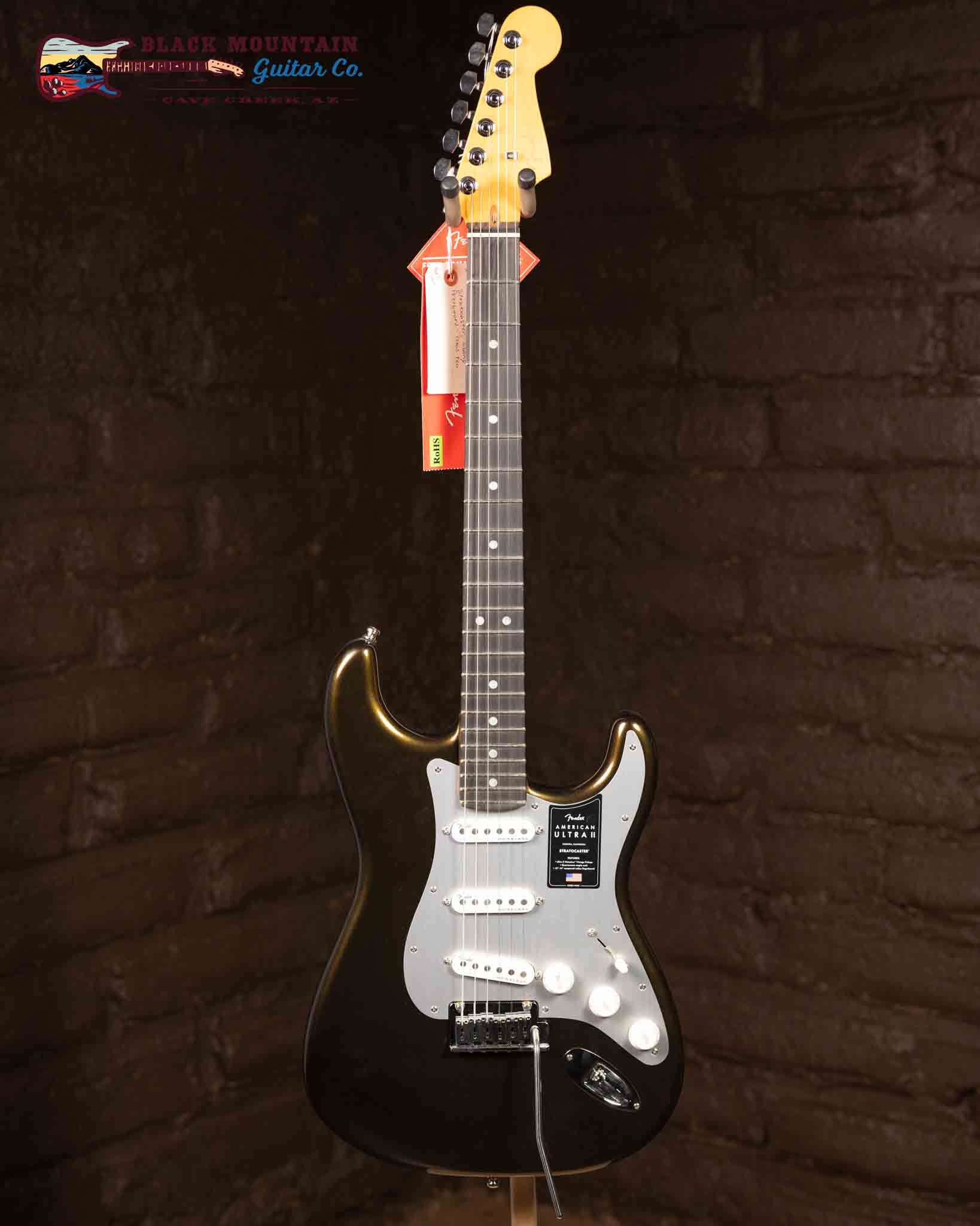 Fender American Ultra II Stratocaster, Ebony Fretboard - Texas Tea