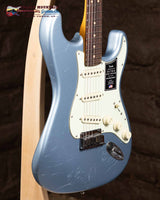 
              Fender American Ultra Luxe Vintage '60s Custom Stratocaster® - Ice Blue Metallic (New)
            