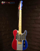 
              Fender Buck Owens Telecaster - Red, Silver and Blue Sparkle (New)
            