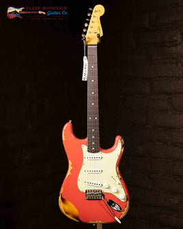 Fender Custom Shop 61 Strat Heavy Relic - Fiesta Red over Sunburst (Used)