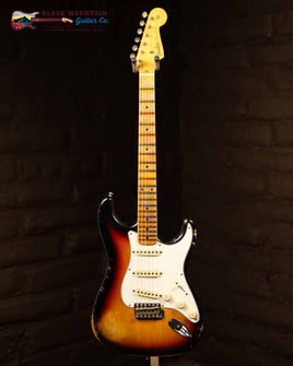 Fender Custom Shop '57 Stratocaster with Maple Neck Heavy Relic- Faded Aged Three Tone Sunburst (New)