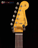 
              Fender Custom Shop 1960 Stratocaster Flame AAA Rosewood Neck Relic- Black Paint Over Lake Placid Blue (New)
            