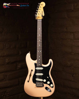Fender Custom Shop '65 Stratocaster Hollow Body with F-Hole Deluxe Closet Classic- Aged Shell Pink (New)