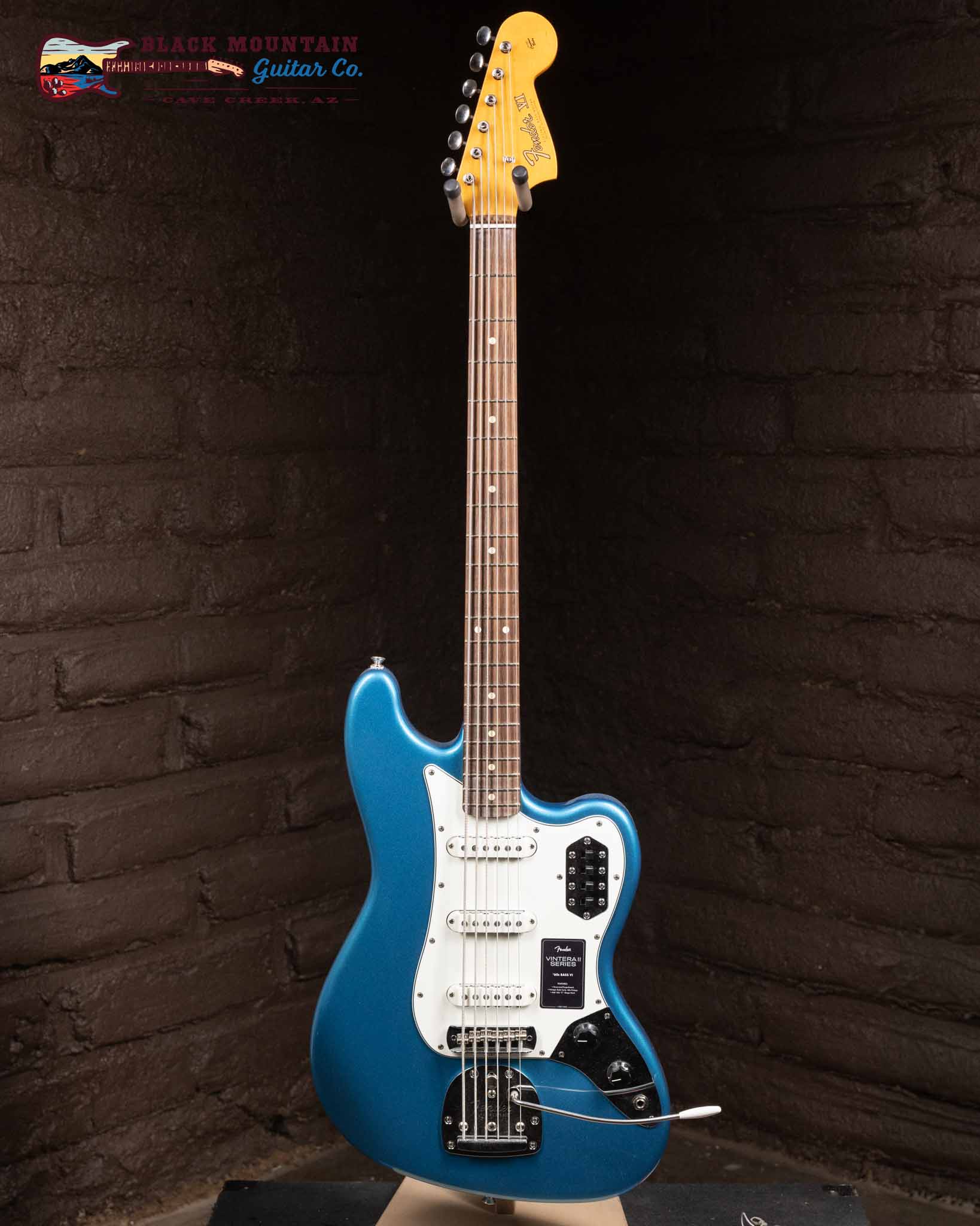 ベース Fender bass vi Fender Vintera II '60s Bass VI - Lake Placid Blue (New)| Black