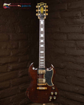 Gibson Custom Murphy Lab SG Custom Figured Electric Guitar - Dark Walnut, Heavy Aging (New)