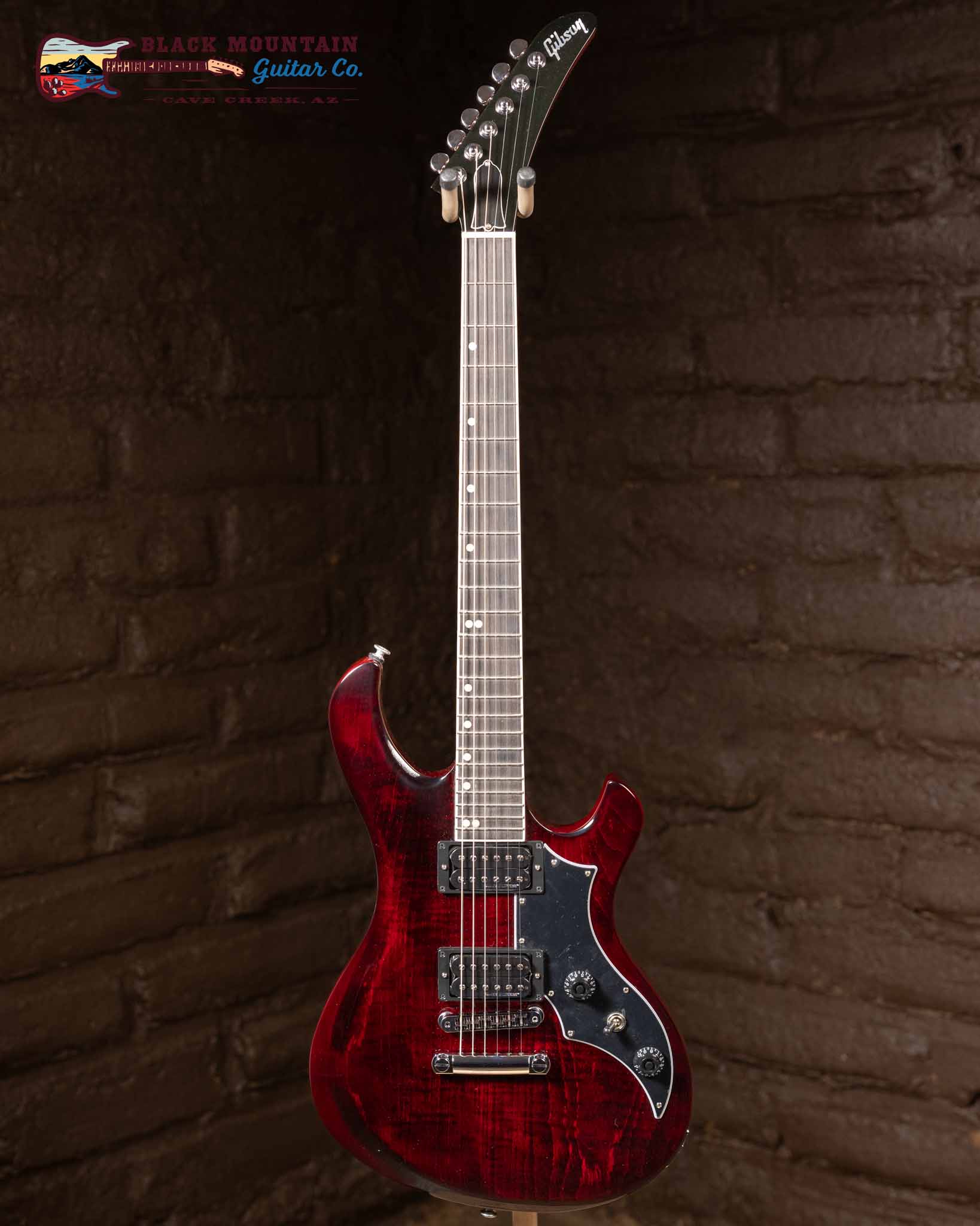 Gibson Victory Figured Top with Dirty Fingers, Wine Red Burst (New