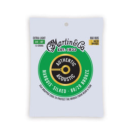 Martin Authentic Acoustic Marquis® Silked Guitar Strings 80/20 Bronze 10-47 MA180S 12-String