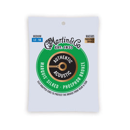 Martin Authentic Acoustic Marquis® Silked Guitar Strings Phosphor Bronze 13-56 MA550S