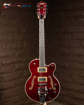 Gretsch Broadkaster Jr. Dark Cherry Flamed Maple (used) w/ case