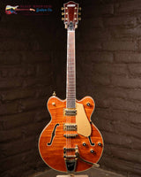 
              Gretsch LTD Broadkaster Semi-hollowbody Electric Guitar - Roundup Orange Stain (New)
            