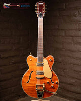 
              Gretsch LTD Broadkaster Semi-hollowbody Electric Guitar - Roundup Orange Stain (Scratched)
            