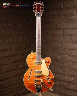 Gretsch LTD Broadkaster Jr. Semi-hollowbody Electric Guitar - Roundup Orange Stain (New)