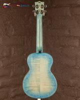 
              Kala All Solid Blue Flame Maple Waterfall Tenor Ukulele w/ Bag
            