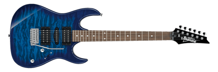 Ibanez Gio GRX70QA Electric Guitar - Transparent Blue Burst 