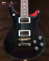 
              PRS McCarty 594 Custom Color- Black Rainbow Holoflake Top with Metallic Red Back (New)
            