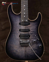
              Schecter Custom Shop Custom Sunset II HSS Gotoh - Black Burst Ebony
            
