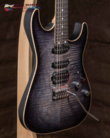 
              Schecter Custom Shop Custom Sunset II HSS Gotoh - Black Burst Ebony
            