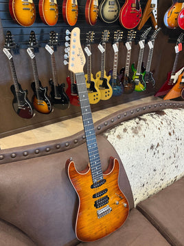 Schecter Custom Shop Sunset Custom II 24 - Light Tiger Burst (New Arrival)
