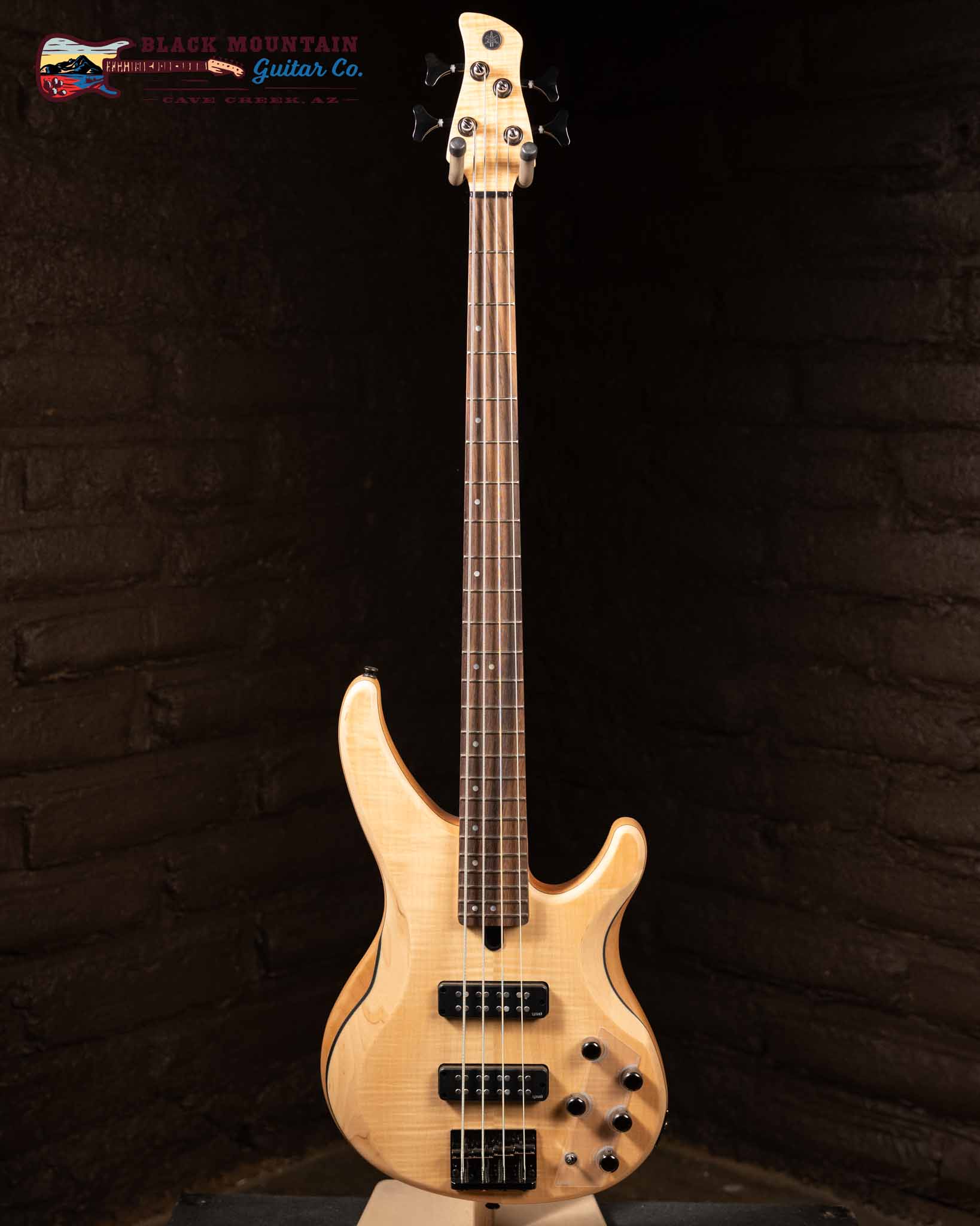 Yamaha TRBX604FM 4-string Bass Guitar - Natural Satin (New)| Black