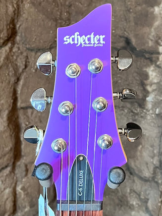 Schecter C-6 Deluxe Electric Guitar Satin Purple (New)