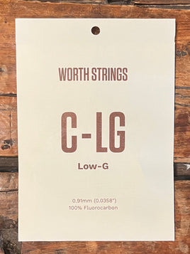 Worth Strings Clear Fluoro-carbon Single string for Low-G (standard version).
