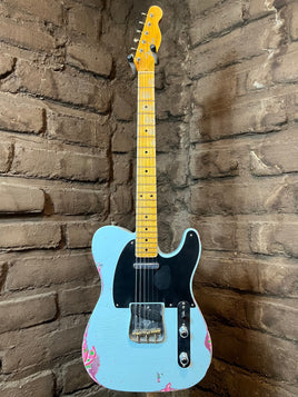 Fender Custom Shop 1952 Telecaster Relic - Sonic Blue Over Paisley (Used)