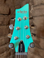 
              Schecter C-6 Deluxe Electric Guitar Satin Aqua (New)
            