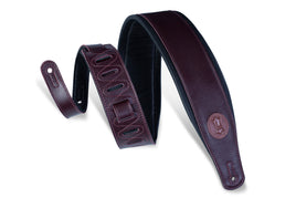 Levy’s MSS2 Garment Leather Guitar Strap - Burgundy