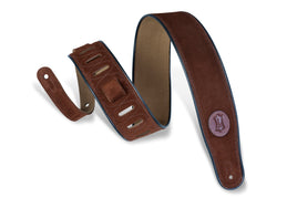 Levy's MSS3 Suede Guitar Strap - Brown