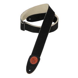 Levy's MSS7 Suede Guitar Strap - Black